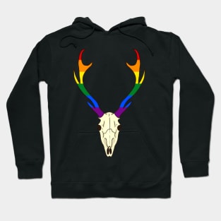 Gay Pride Deer Skull Hoodie